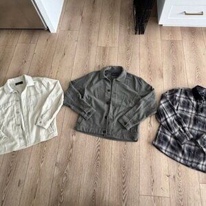 Abercrombie & Fitch Men’s Large Shirt Jacket Bundle
